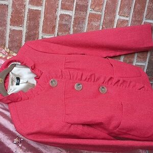 Wool jacket ( beating to orange red rhythm.) Not typical blazer jacket ☺️